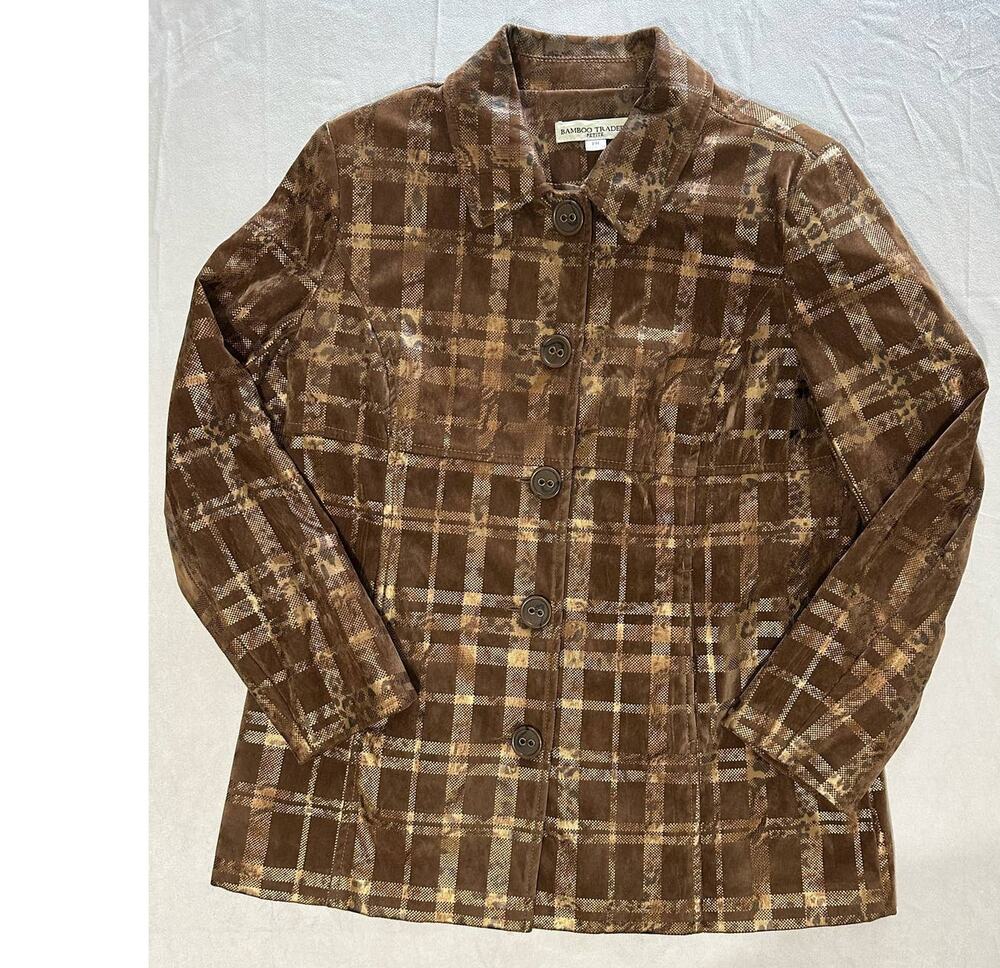 Bamboo Traders Brown and Gold Jacket Size PM